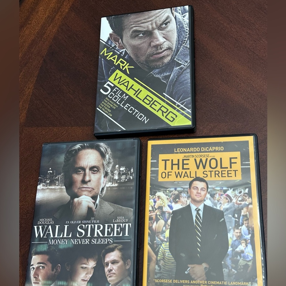 Wahlberg Michael Douglas Dicaprio DVD Movie Bundle Wallstreet EC